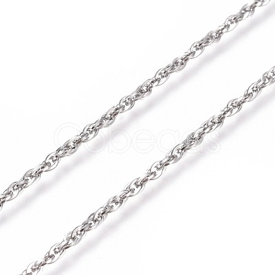 Tarnish Resistant 304 Stainless Steel Rope Chains CHS-L024-016A-1