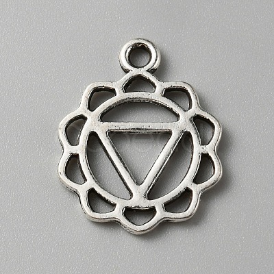 Chakra Zinc Tibetan Style Alloy Pendants FIND-WH0137-06D-AS-1