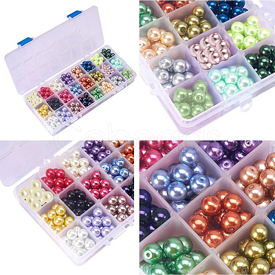 Eco-Friendly Dyed Glass Pearl Round Beads HY-PH0011-01-10mm-1