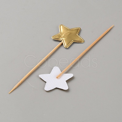 PU Leather Cake Insert Card Decoration AJEW-WH0348-426-1