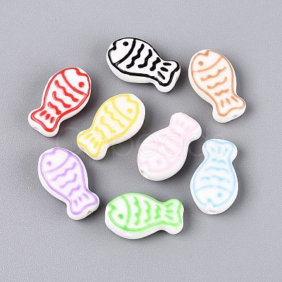 Handmade Porcelain Ceramic Beads PORC-Q005-05-1