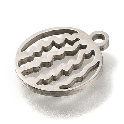 201 Stainless Steel Pendants STAS-R136-01P-01-1