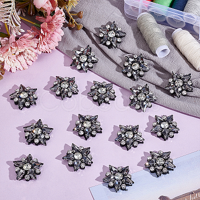 Stainless Steel & Glass Ornaments Accessories AJEW-WH0696-122B-1