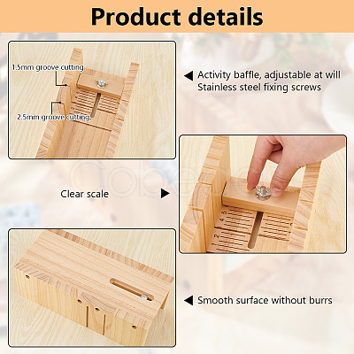 Wood Soap Cutting Table DIY-WH0430-616-1