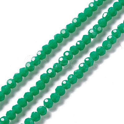 Faceted(32 Facets) Glass Beads Strands EGLA-J042-36A-05-1