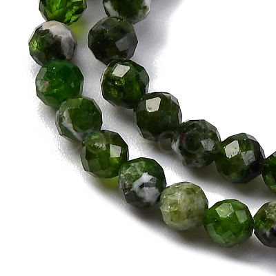 Natural Diopside Beads Strands G-G188-B14-02-1