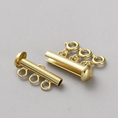 925 Sterling Silver Lock Clasps DIY-WH0888-848B-G-1