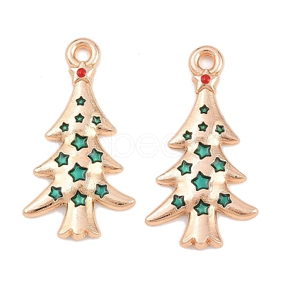 Christmas Theme Alloy Enamel Pendants FIND-I065-02E-KCG-1