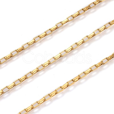 3.28 Feet Ion Plating(IP) 304 Stainless Steel Venetain Chains X-CHS-H007-34G-1