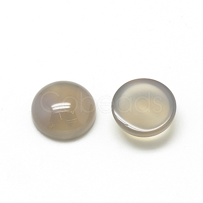Natural Gray Agate Cabochons G-R416-16mm-15-1
