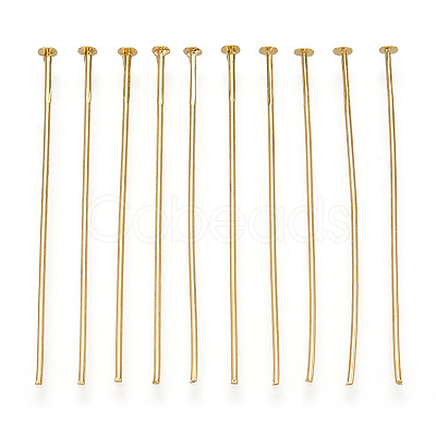 Brass Flat Head Pins KK-G331-11-0.7x40-1