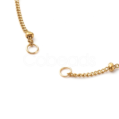 Handmade 304 Stainless Steel Satellite Chains Bracelets Making Accessories AJEW-JB01024-1