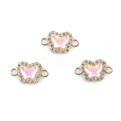 Alloy Crystal Rhinestone Connector Charms FIND-TAC0009-02D-1