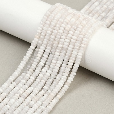 Natural White Jade Beads Strands G-H292-A25-01-1
