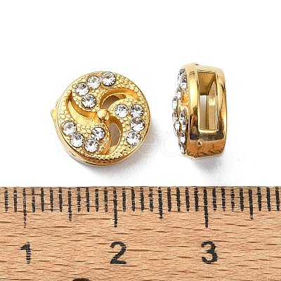 Ion Plating(IP) 304 Stainless Steel Slide Charms STAS-C089-06E-G-1