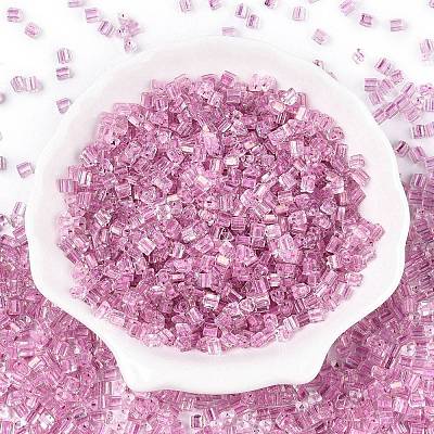 6/0 Transparent Inside Colours Glass Seed Beads SEED-N006-003H-1