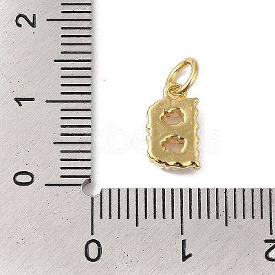 Rack Plating Brass with ABS Plastic Imitation Pearl Charms KK-B092-30B-G-1