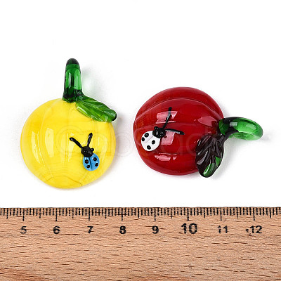 Handmade Lampwork Pendants LAMP-N034-02-1