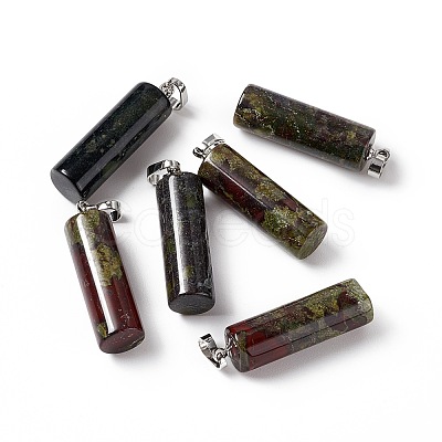 Natural Dragon Blood Pendants G-E135-02P-01-1