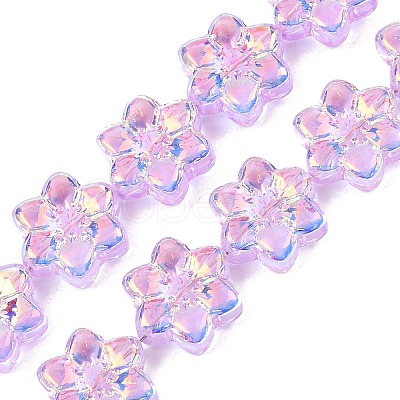Electroplate Glass Beads Strands EGLA-P069-02A-AB06-1