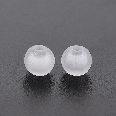 Frosted Acrylic Beads FACR-Q006-8mm-01-1