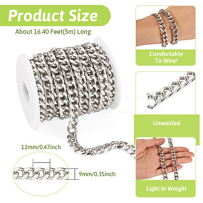 5M Aluminium Curb Chains CHA-TA0001-29P-1