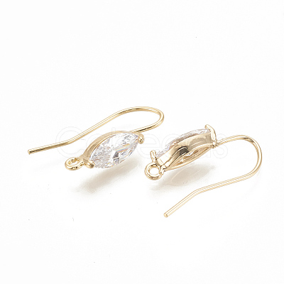 Brass Earring Hooks LS-KK-S345-212G-1