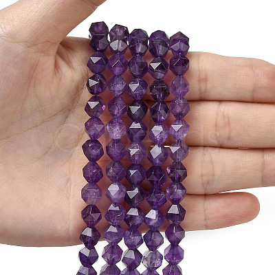 Natural Amethyst Beads Strands G-Z119-A40-02-1