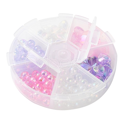 Eco-Friendly Transparent Acrylic Beads TACR-FS0001-07-1