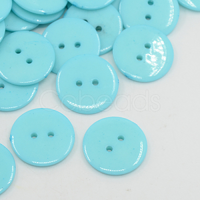 Acrylic Sewing Buttons BUTT-E084-C-12-1