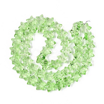 Baking Paint Glass Beads Strands DGLA-N017-01F-1
