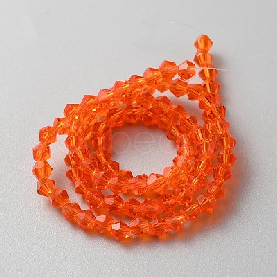 Transparent Glass Beads Strands GLAA-TAC0008-11B-1-1
