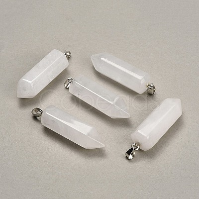 Natural Quartz Crystal Pendants GG-CBAA0EE-02P-21-1