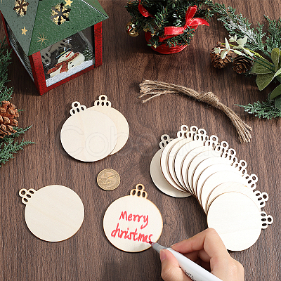 Unfinished Natural Wood Cutouts Ornaments WOOD-SP0001-17B-1