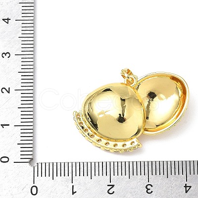 Brass Micro Pave Cubic Zirconia Pendants KK-L253-02G-1