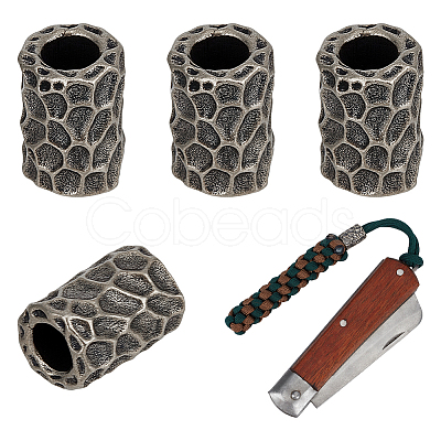4Pcs Brass EDC European Beads KK-FG0001-36B-1