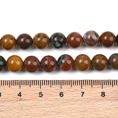 Natural New Ocean Jasper Bead Strands G-G954-01-8mm-1