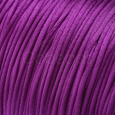 Round Nylon Satin Rattail Cord LS-NWIR-WH0009-15A-17-1