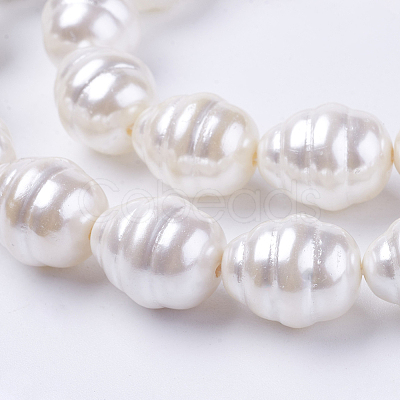 Shell Pearl Beads Strands BSHE-L035-D01-1