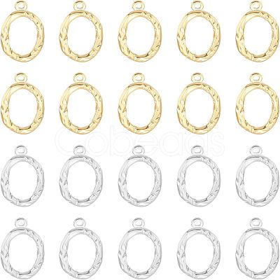 20Pcs 2 Colors PVD Vacuum Plating  304 Stainless Steel Pendants STAS-UN0036-76-1