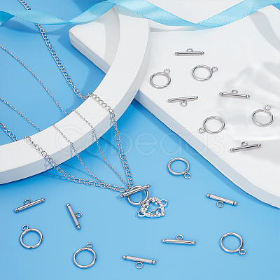 304 Stainless Steel Toggle Clasps STAS-UN0001-12-1