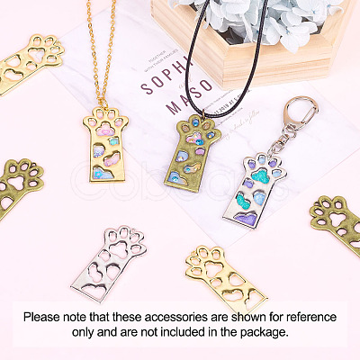 Open Back Bezel Pendants X-PALLOY-TAC0010-08AB-1