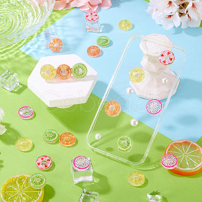15Pcs Transparent Resin Cabochons CRES-TA0001-66-1