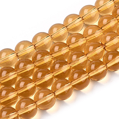 Transparent Glass Beads Strands GLAA-T032-T8mm-08-1