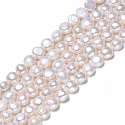 Natural Cultured Freshwater Pearl Beads Strands PEAR-N014-07C-1