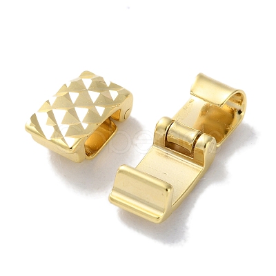 Brass Watch Band Clasps KK-F880-22G-1