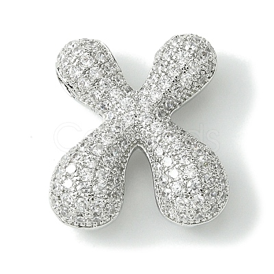 Rack Plating Brass Cubic Zirconia Pendants KK-S378-02P-X-1