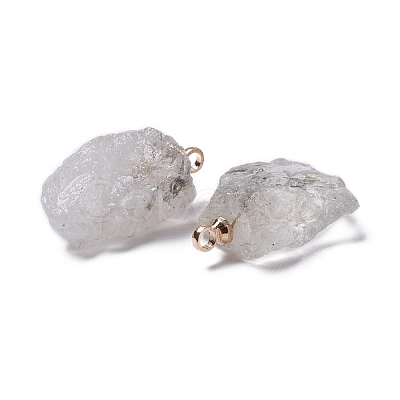 Natural Tourmalinated Quartz/Black Rutilated Quartz Pendants G-B021-06-1