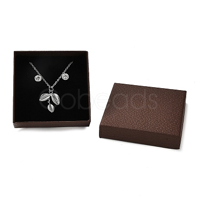 Square Cardboard Necklace Box CBOX-Q038-02A-1