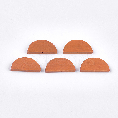 Painted Natural Wood Beads X-WOOD-T021-05B-09-1